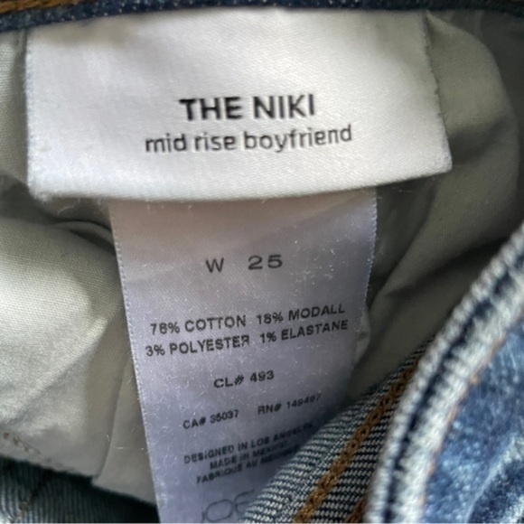 Joe's Jeans The Niki Boyfriend Jeans with Raw Hem Size 25 - Picture 15 of 16